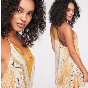 Free People Love Bird Printed Mini Dress Size S